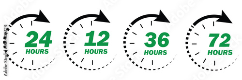 48, deo, logo, week, hour, 12, 24, 72, symbol, arrow, sign, discount, offer, number, shipping, deodorant, day, remain, work, hrs, clock, effect, circle, template, deal, shop, icon, isolated, supermark