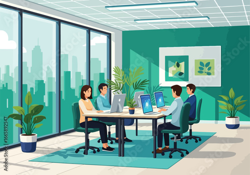 Office meeting focuses on climate psychology, developing human-centric strategies for environmental sustainability and adaptation