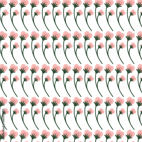 Gentle Bell Flowers Repeating Pattern