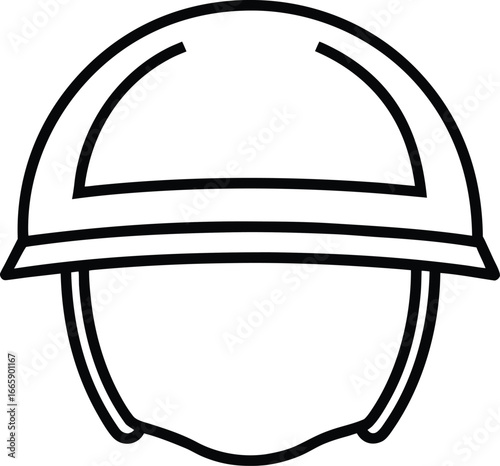 Workplace Safety Hard Hat Icon.
