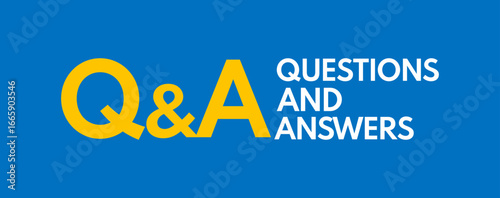 Q&A banner or social media post template, questions and answers vector header, ask help sign, help desk or support header