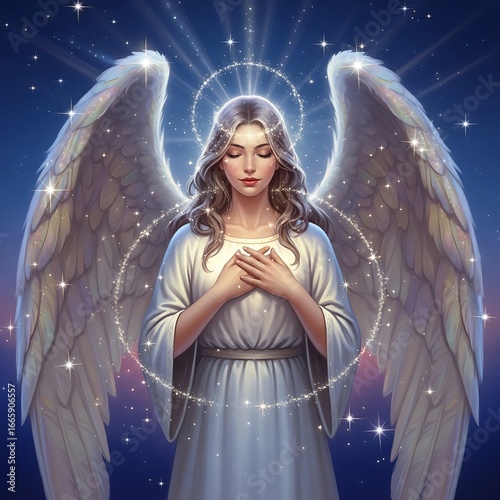 Angel of light, serene and divine