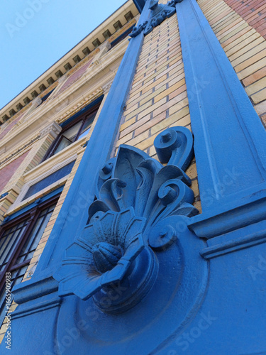 Architectural Detail of Nyugati Railway Station, Budapest