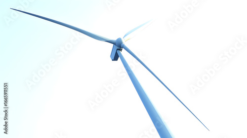 3D Wind Turbine Illustration