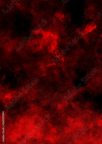 不気味で怪しいモヤモヤした赤と黒の背景画像
