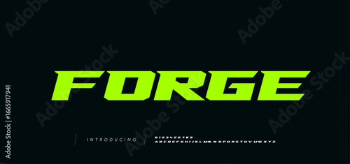 Sport Modern Future Logo Alphabet Font. Typography abstract italic bold fonts technology, sport, movie brand and logos. vector illustration