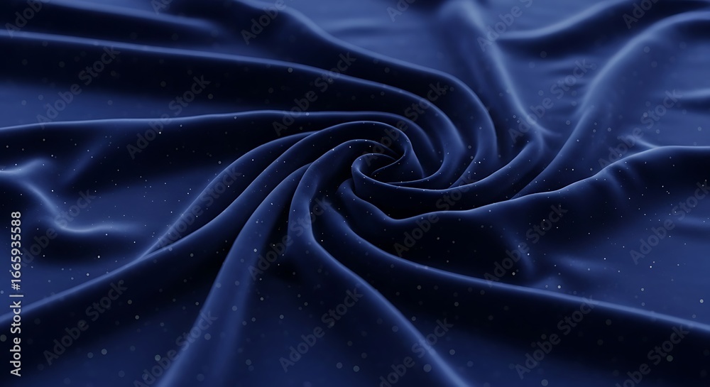 Fototapeta premium Closeup of Deep Blue Velvet Fabric.