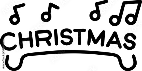 Christmas band performing music on a stage party scene isolated on white background isolated on transparent background