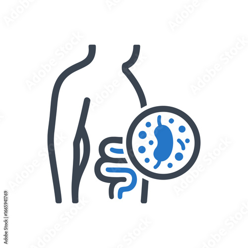 Digestive Bacteria Icon