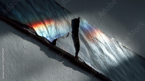 Abstract Light Refraction on Textured Surface