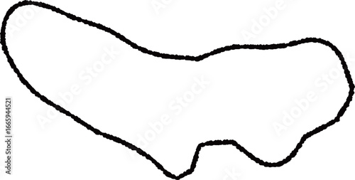 手描きのゆるい東京都の地図イラスト