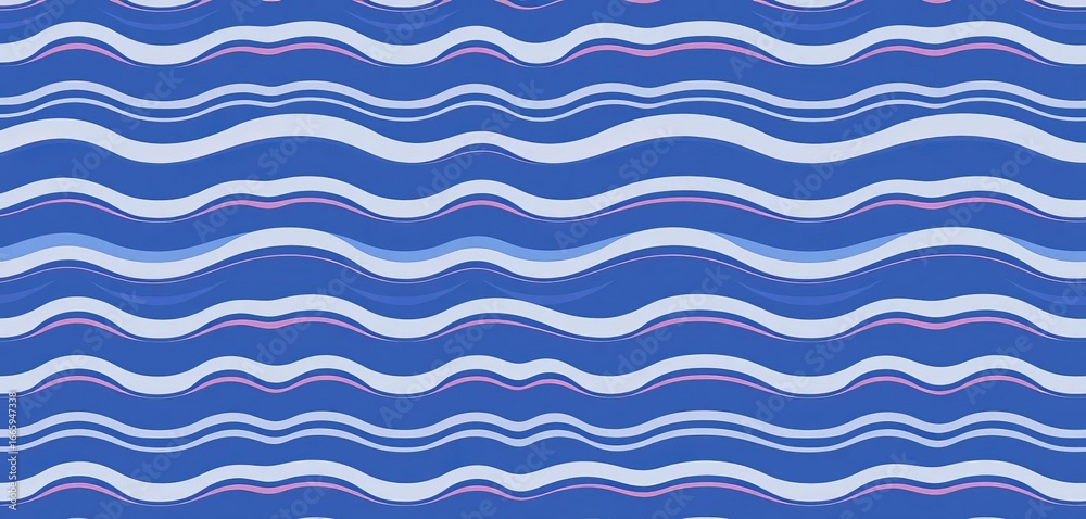 Seamless wavy line pattern; ocean wave backdrop, simple stripes, modernist design, beach, marine, vacation, resort, all-over print, lines, water Seamless wavy line pattern; ocean wave backdrop, simple stripes, modernist design, beach, marine, vacation, resort, all-over print, lines, water