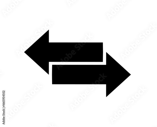 transfer icon vector on white background. exchange icon