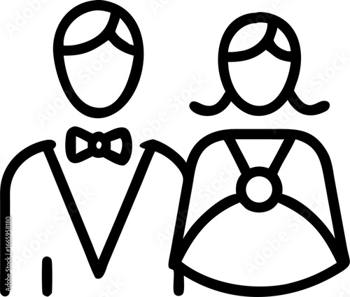 Elegant christmas gala celebration with people in formal wear isolated on white background isolated on transparent background