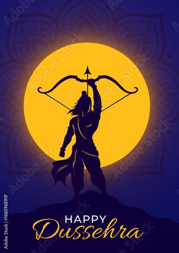 Happy dussehra celebration post design