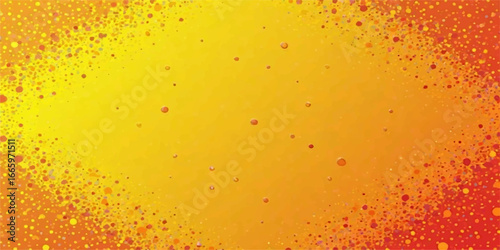 Yellow beer bubbles and gold liquid foam create an abstract macro background