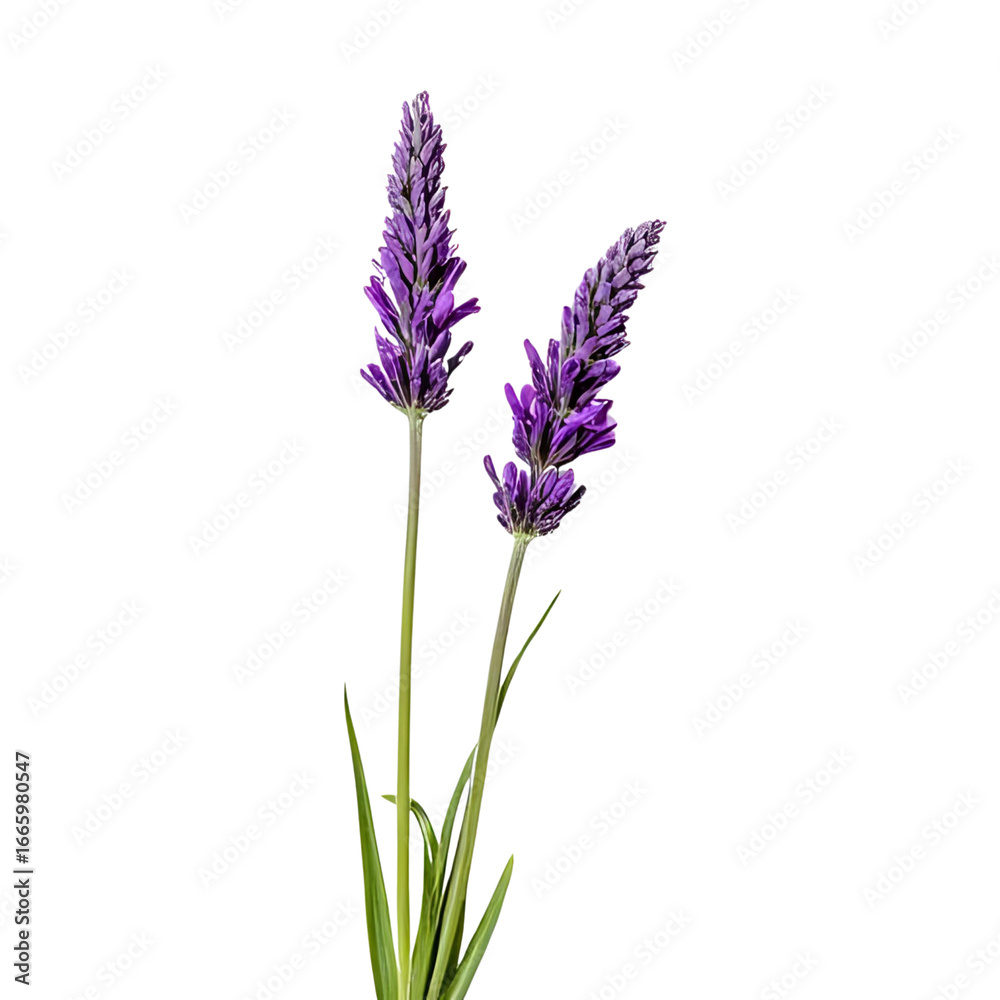 Naklejka premium a lavender flower isolated on a transparent background