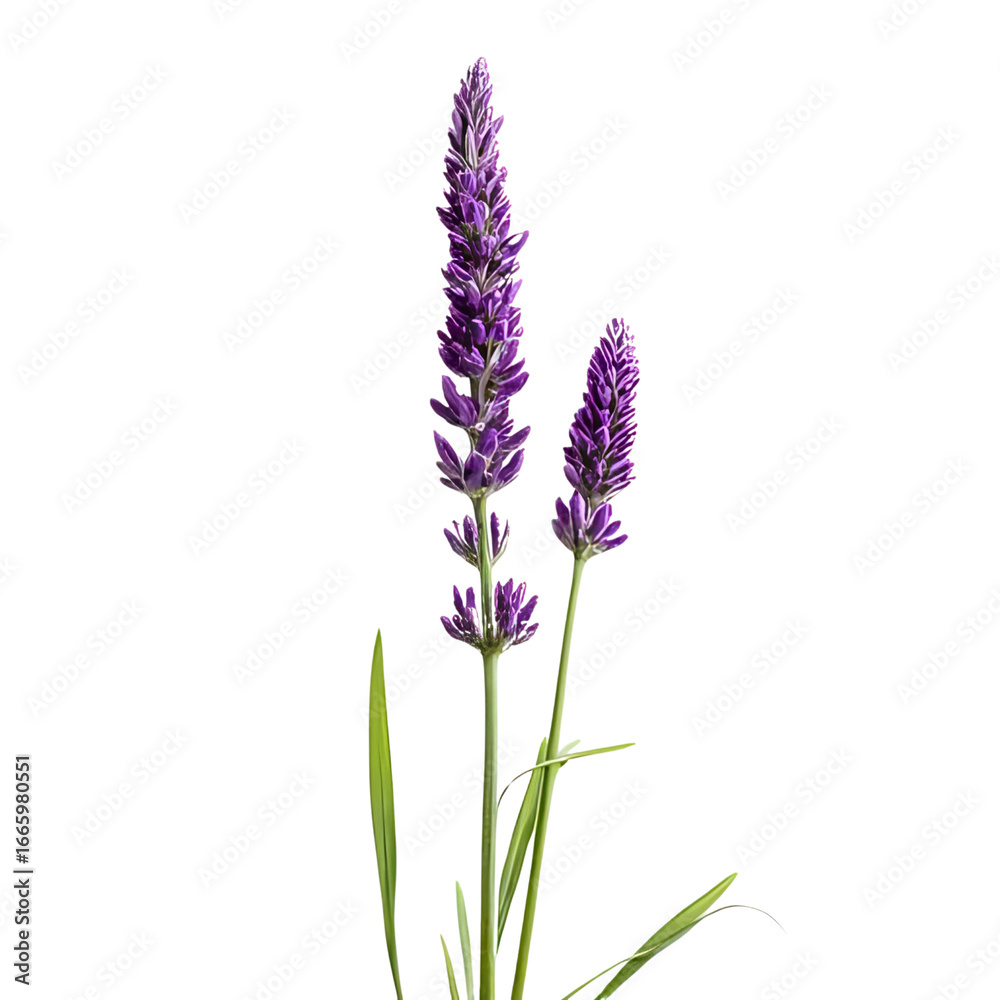 Naklejka premium a lavender flower isolated on a transparent background
