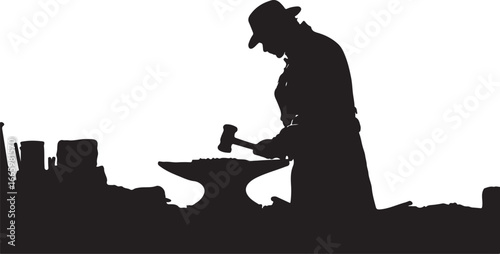 Silhouette illustration of a woman holding a gun