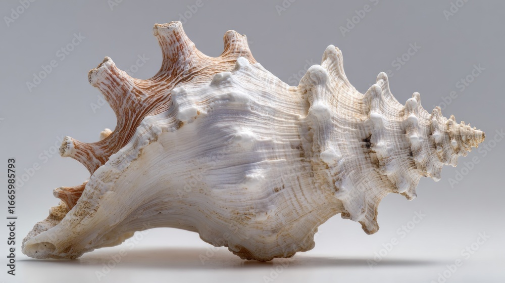 Obraz premium Detailed seashell profile