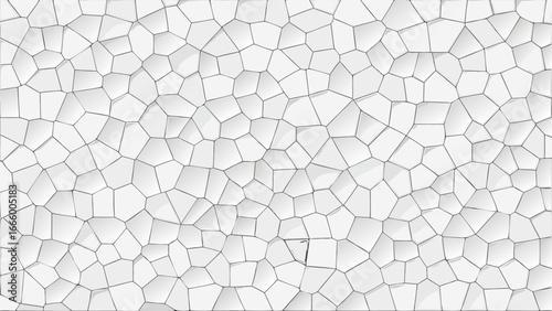 A seamless pattern of small white hexagons with gray grout lines