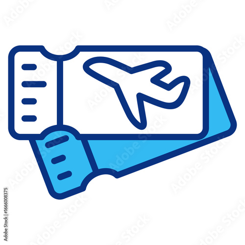 plan ticket blue