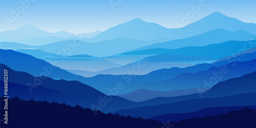Abstract watercolor landscape with soft textures and blended colors
