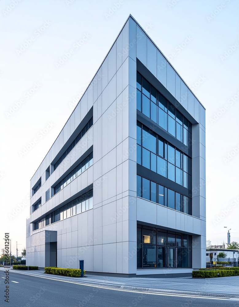 Fototapeta premium Modern Office Building Exterior Architecture Design.