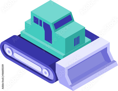 Garbage Recycling and Waste Management Isometric Icons Set
