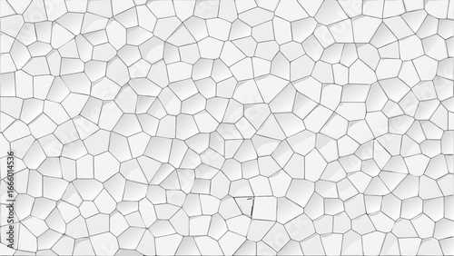 A seamless pattern of small white hexagons with gray grout lines