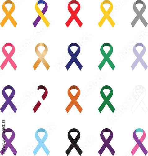 cancer ribbon ribbons color colorful
