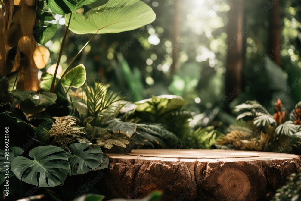 Fototapeta premium Jungle leaf outdoors nature.