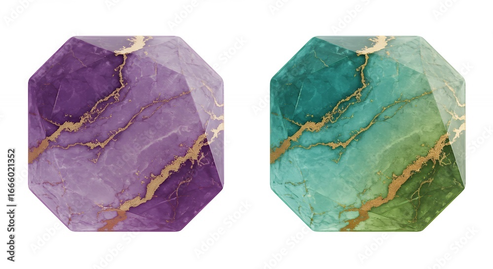 Fototapeta premium Colorful abstract gemstone backgrounds