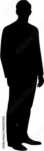 Vector silhouette of a man.
