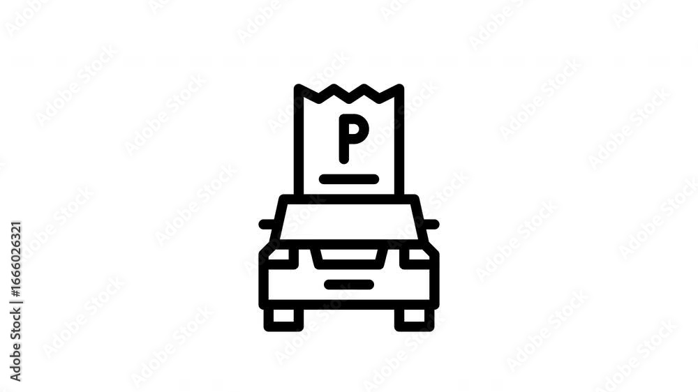 ticket minimalist line animation ticket minimalist line animation