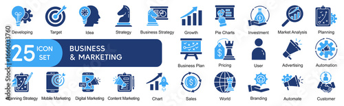 Business and Marketing Icons Set