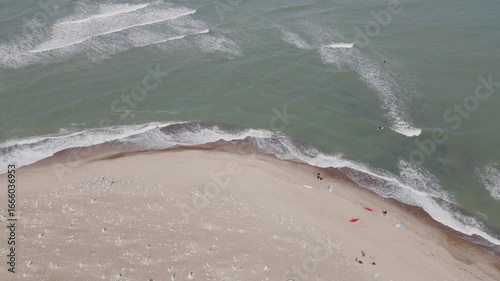 Aerial views of Klitmoller in Western Denmark