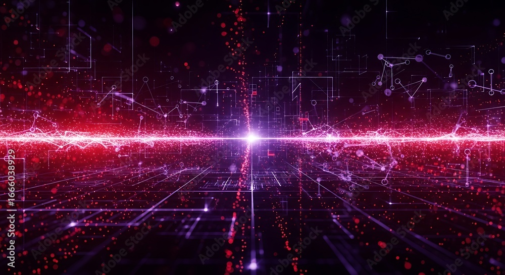 Obraz premium Abstract digital network