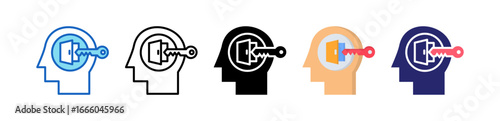 Open Mind Multiple Style Icon Set Collection. 