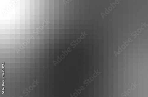 ドット絵背景　黒と白グラデーション〜Pixel art background - black and white gradient〜