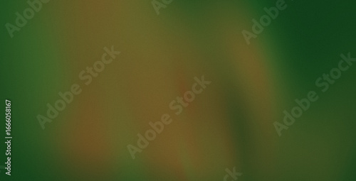 harmonious abstract green background with brown and bronze color gradations, distinctive grainy texture, and soft play of light. Perfect for Christmas designs, posters, banners, and promotional 