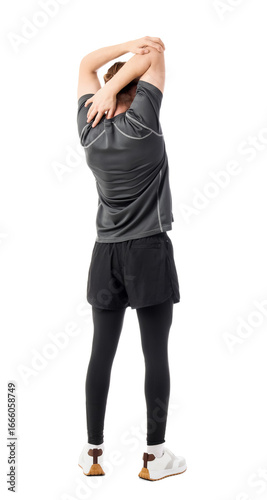Sporty young man stretching...