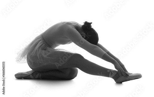 Silhouette of ballerina dan...