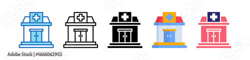 Clinic Multiple Style Icon Set Collection. 