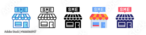 Sme Multiple Style Icon Set Collection. 