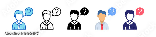 Newbie Multiple Style Icon Set Collection. 