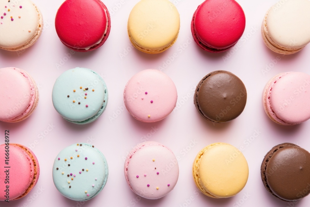 Obraz premium Macaron food macarons confectionery.