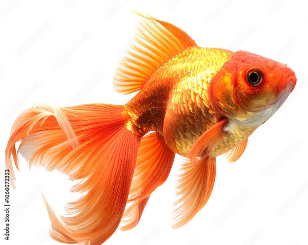 Fototapeta premium Goldfish Clipart PNG