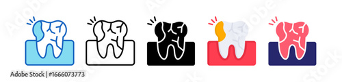 Decay Multiple Style Icon Set Collection. 