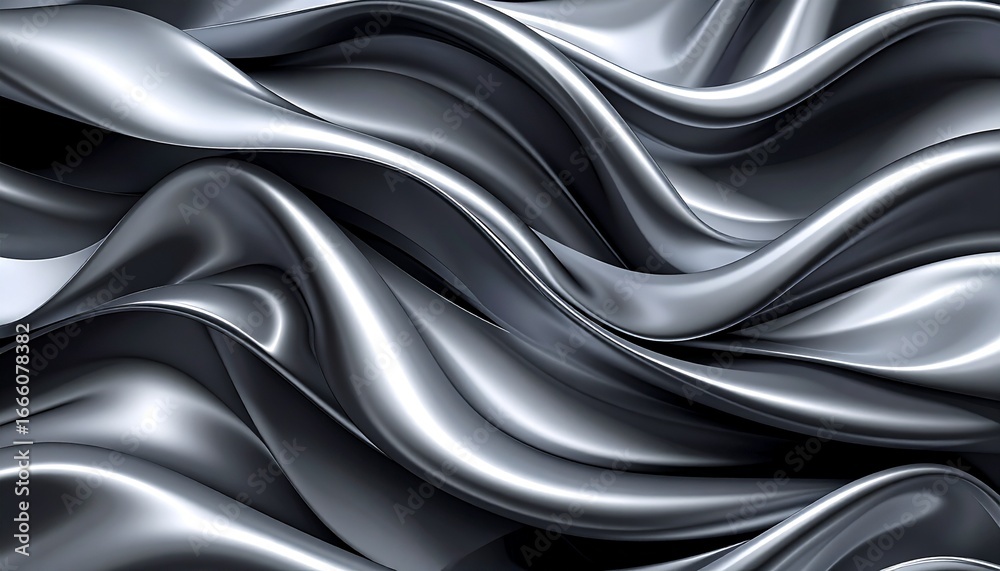 Fototapeta premium Fluid Wave Monotone